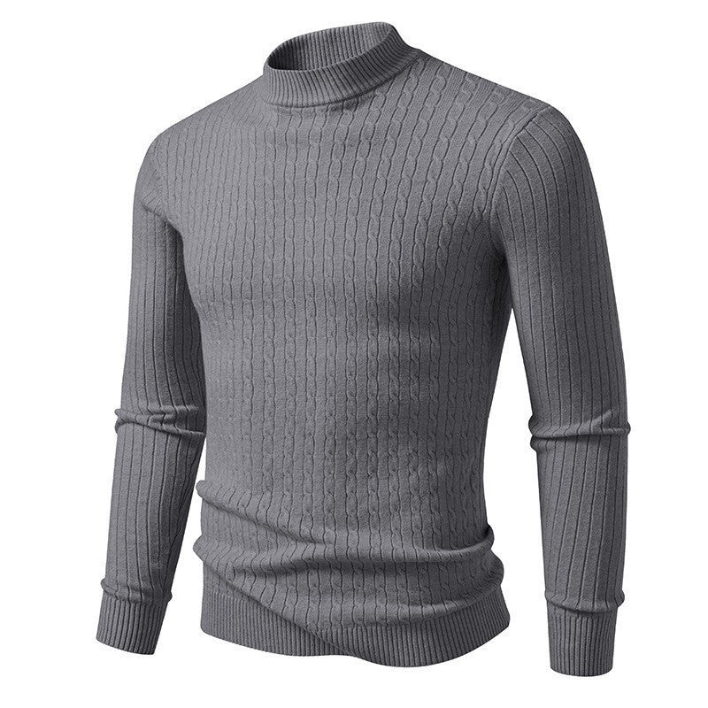Herren Rollkragenpullover aus strukturiertem Strickmaterial Aliams