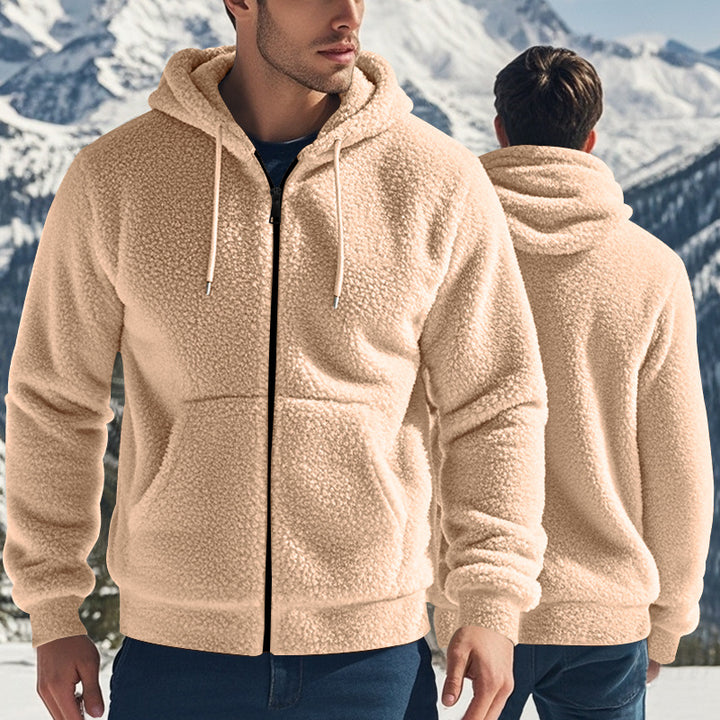 Herren Fleecejacke mit Kapuze Aliams