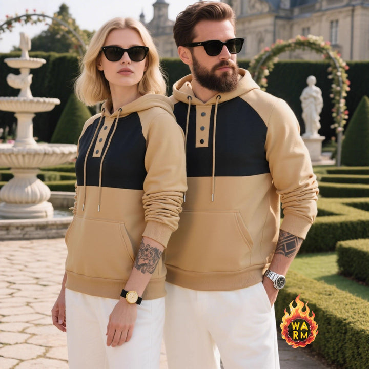 Herren Hoodie mit modischem Kontrastdesign Aliams