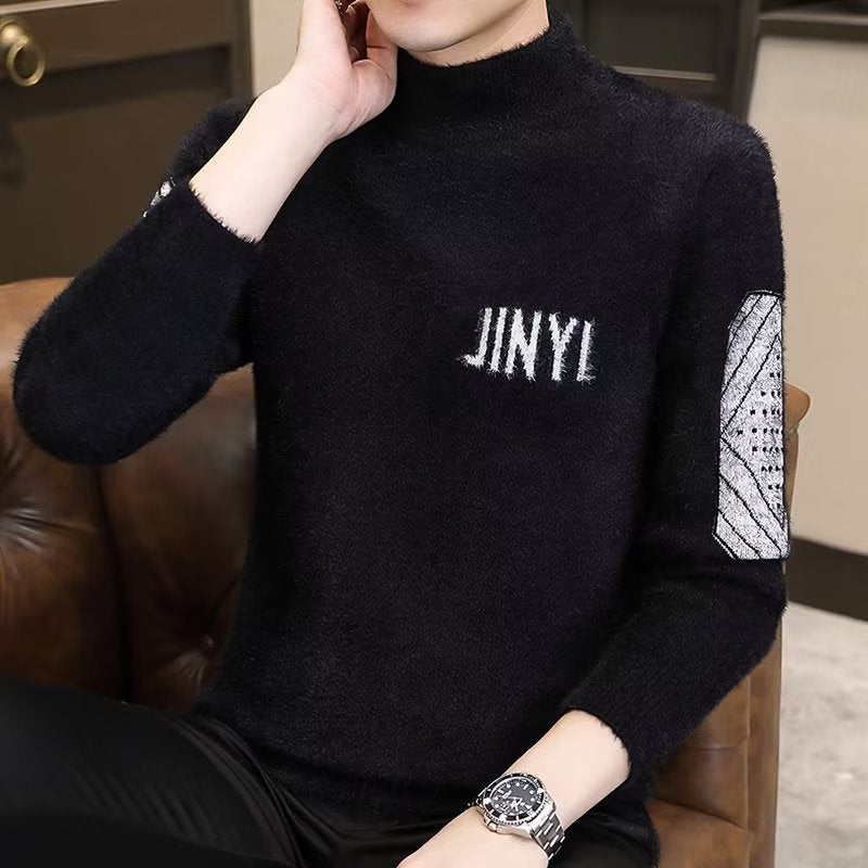 Herren eleganter Strickpullover mit modernen Details Aliams