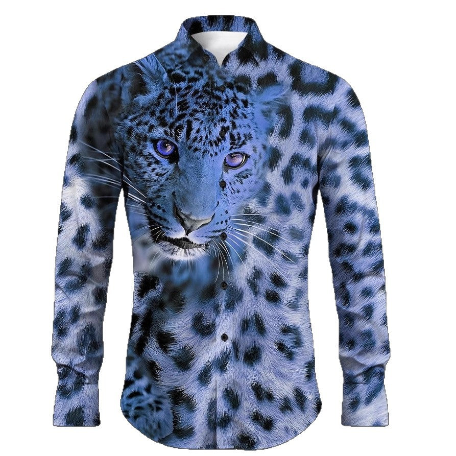 Herren Hemd mit lebendigem Tiermotiv Aliams