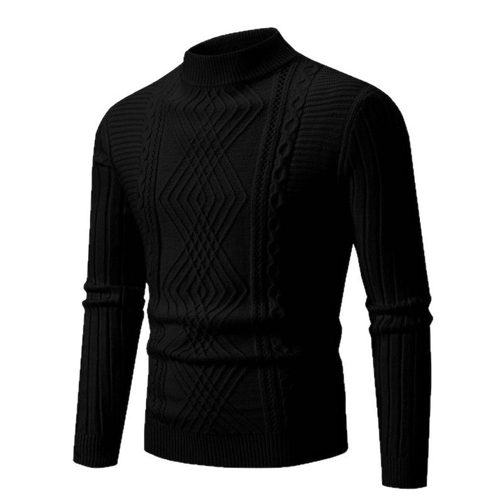 Herren Rollkragenpullover mit strukturiertem Rippdesign und modernem Look Aliams