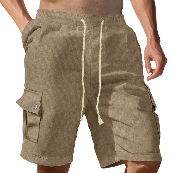 Herren Cargo-Shorts mit elastischem Bund und praktischen Seitentaschen Aliams