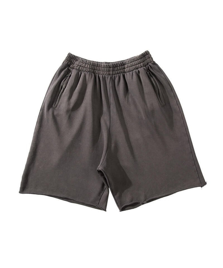 Herren Sportliche Shorts mit atmungsaktivem Material und seitlichen Reißverschlusstaschen Aliams