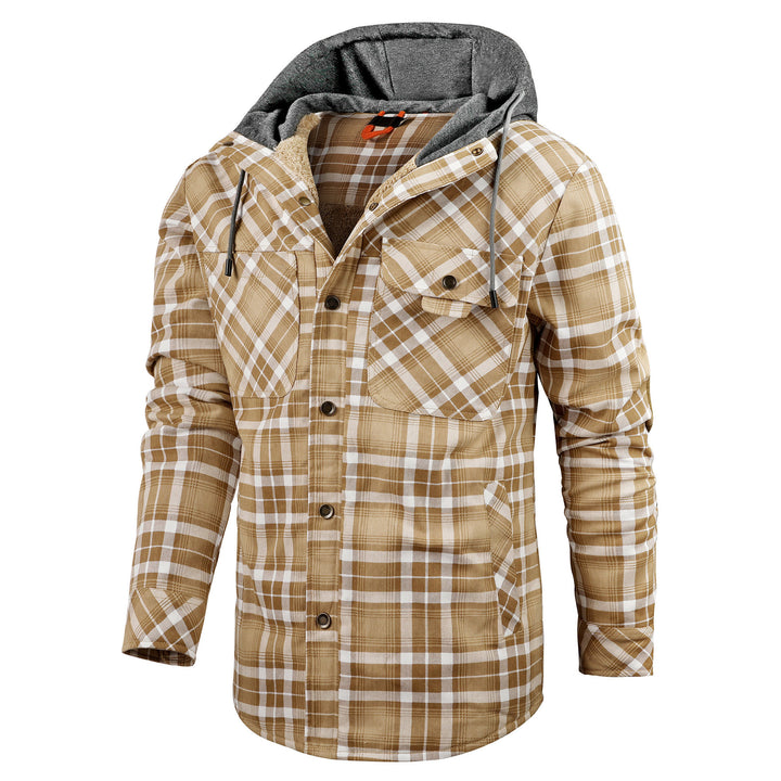 Herren Flanelljacke mit weichem Futter Aliams