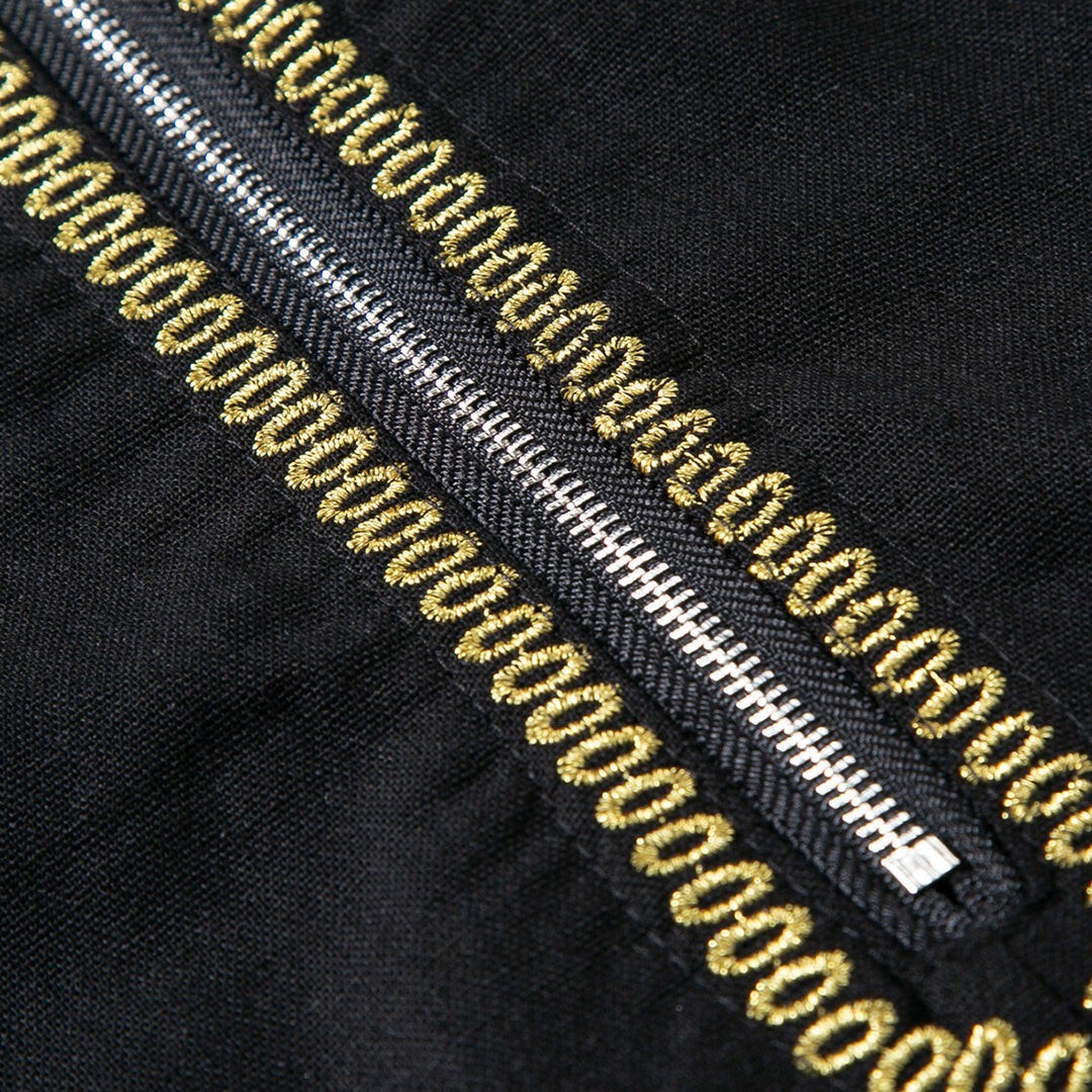 Herren elegantes Tunika-Kleid mit feinen Stickdetails Aliams