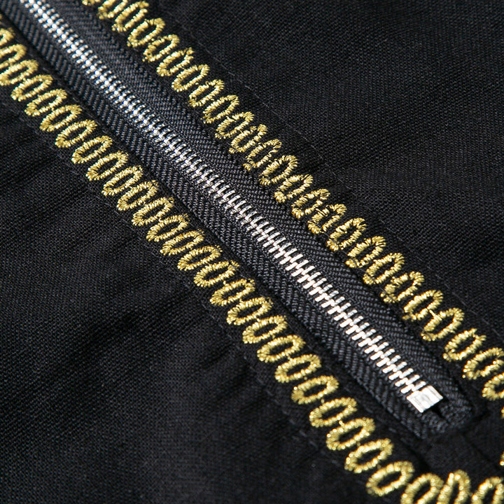 Herren elegantes Tunika-Kleid mit feinen Stickdetails Aliams