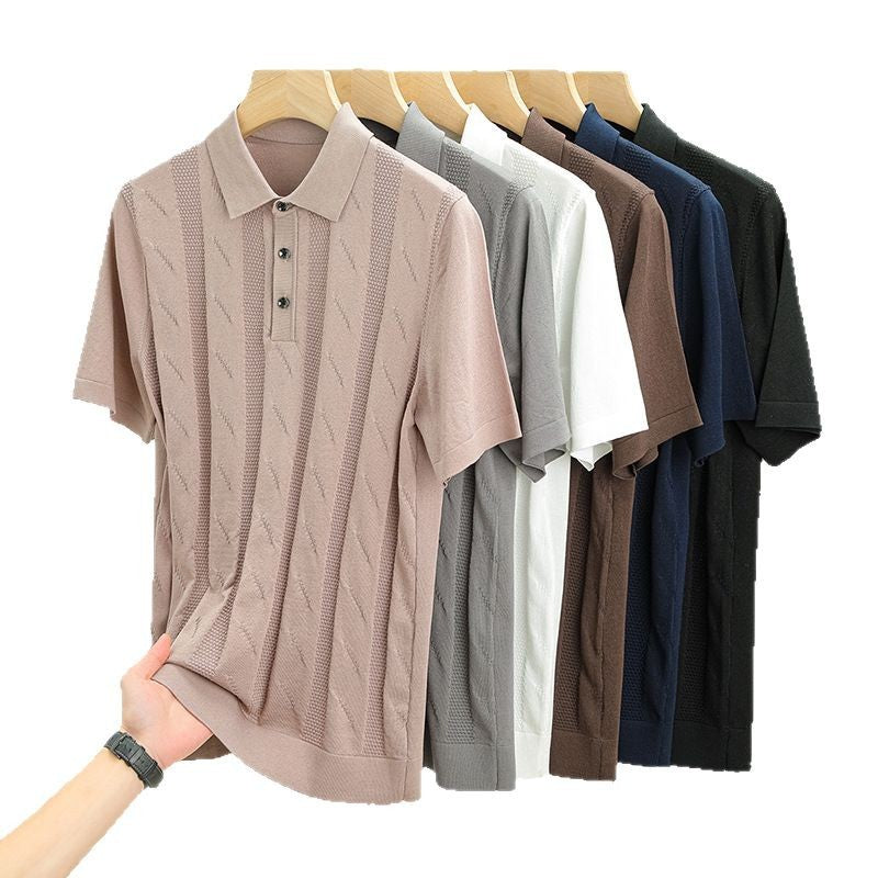 Herren Poloshirt mit strukturiertem Design von Aliams