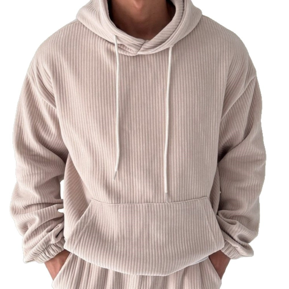 Herren Hoodie mit strukturiertem Rippdesign Aliams
