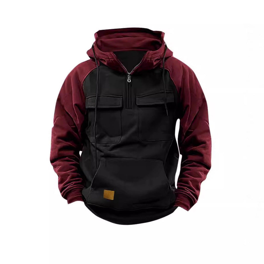 Herren Funktioneller Hoodie mit praktischen Taschen und innovativem Design Aliams