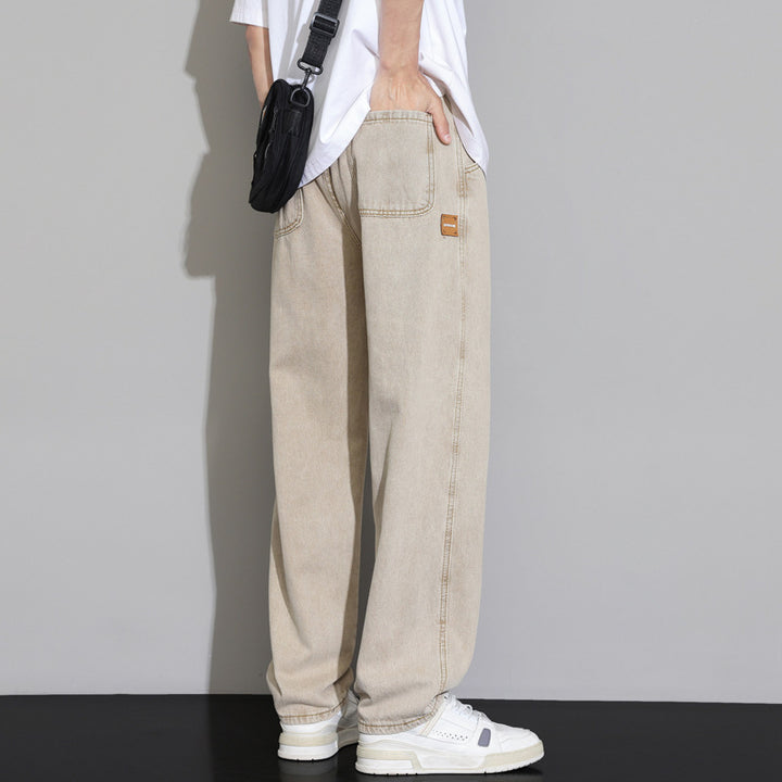 Herren lässige weite Jeanshose Aliams