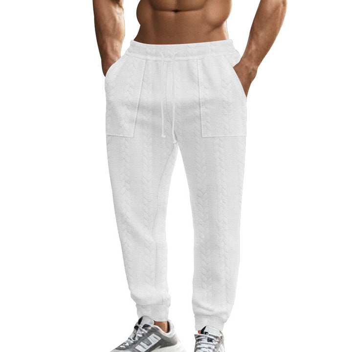 Herren stylische lockere Jogginghose mit seitlichen Taschen Aliams