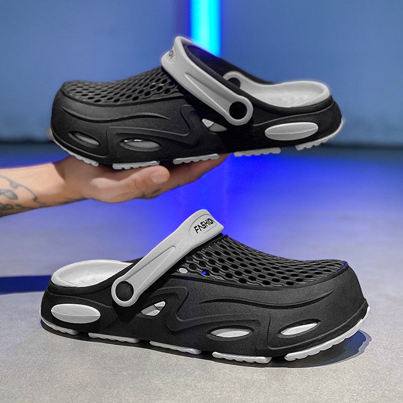 Herren Atmungsaktive Clogs mit Verstellbarem Riemen Aliams