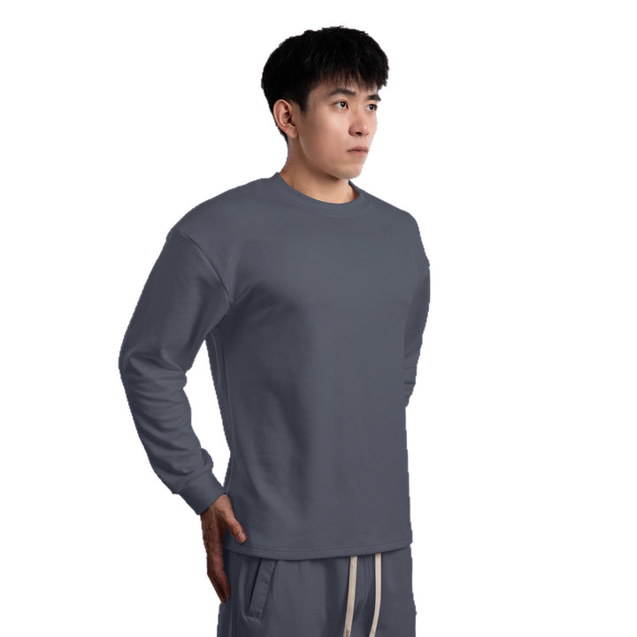 Herren Freizeit Langarmshirt mit weichem Griff und lässigem Schnitt Aliams