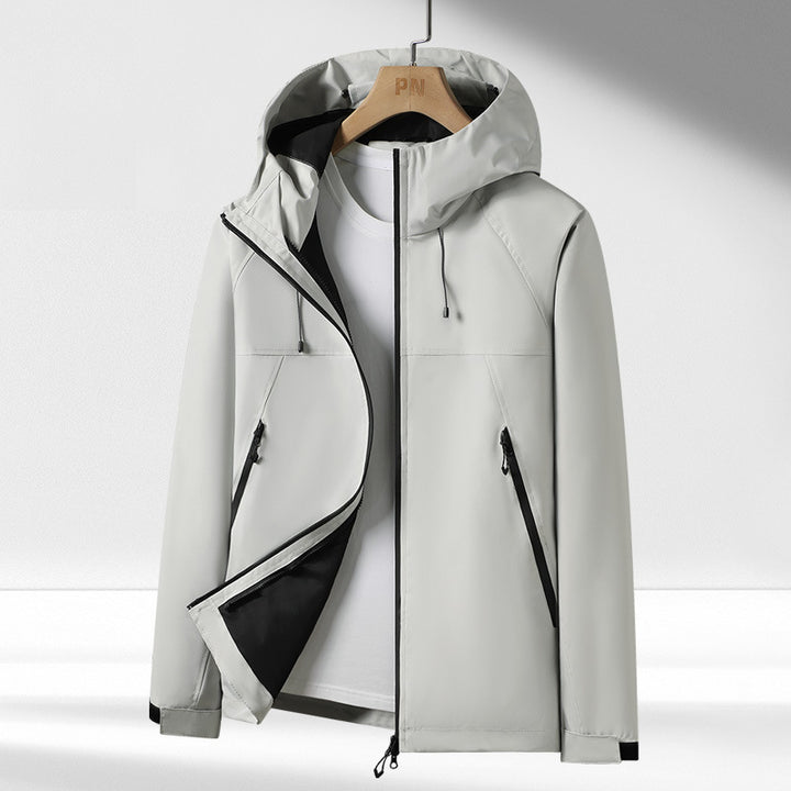 Herren Funktionsjacke mit atmungsaktiver Membran und praktischen Reißverschluss-Taschen Aliams