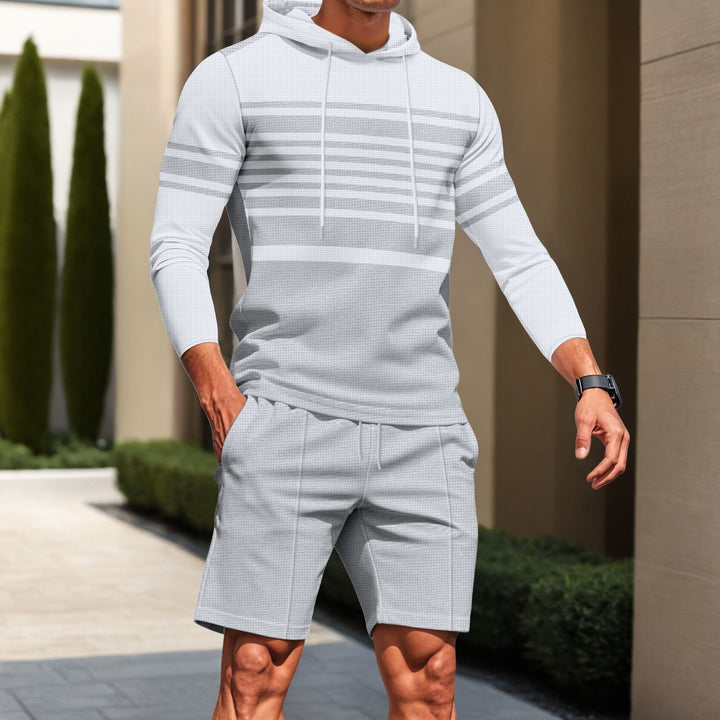 Herren Sportliches Kapuzenshirt mit strukturiertem Material und modernen Linien Aliams