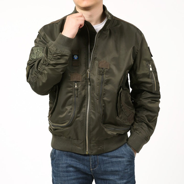 Herren Bomberjacke mit vielseitigen Taschen und strapazierfähigem Material Aliams