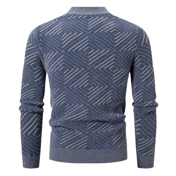 Herren eleganter Pullover mit Strukturmuster Aliams