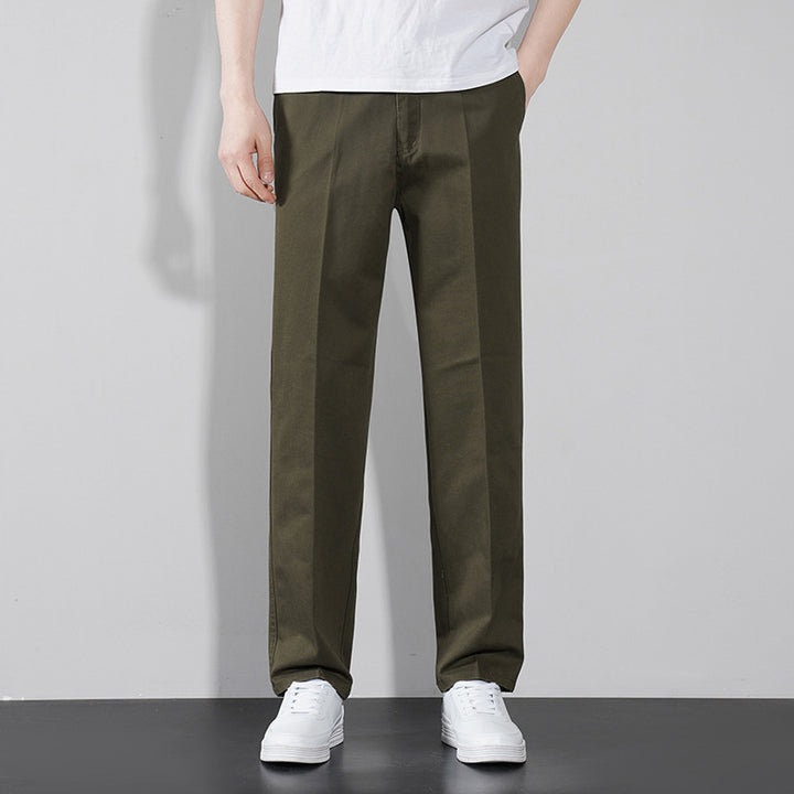 Herren schicke Freizeit-Hose mit elastischem Bund und bequemen Taschen Aliams