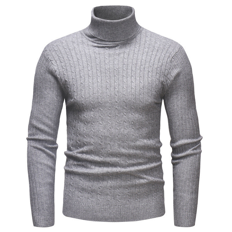 Herren eleganter Rollkragenpullover aus feiner Strickware Aliams