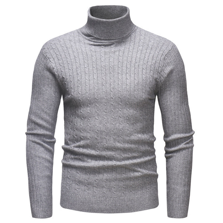 Herren eleganter Rollkragenpullover aus feiner Strickware Aliams