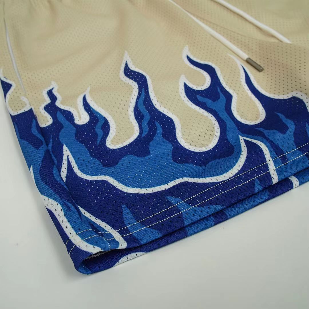 Männer Flame-Grafik Sport Shorts Aliams