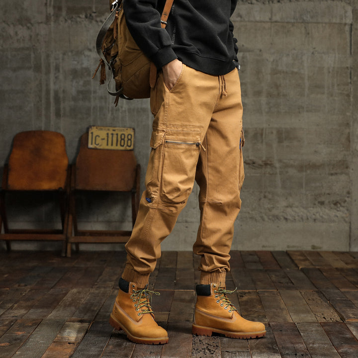 Herren Cargo-Pants mit funktionalen Taschen und elastischem Bund Aliams