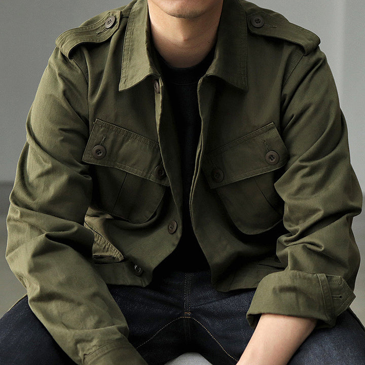 Herren Utility-Jacke mit funktionalen Taschen und klassischem Design Aliams