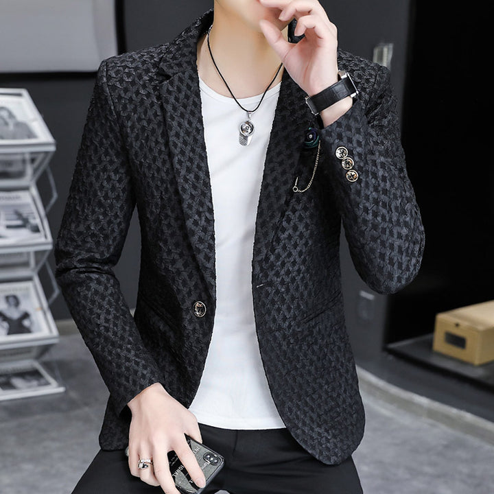 Herren eleganter, strukturierter Blazer Aliams