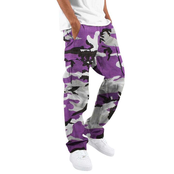 Herren Camouflage Cargo-Hose mit zahlreichen Taschen Aliams
