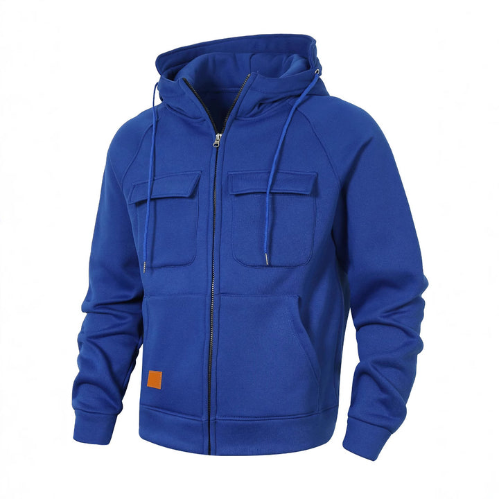 Herren Kapuzenjacke mit funktionalen Taschen und hochwertigem Material Aliams