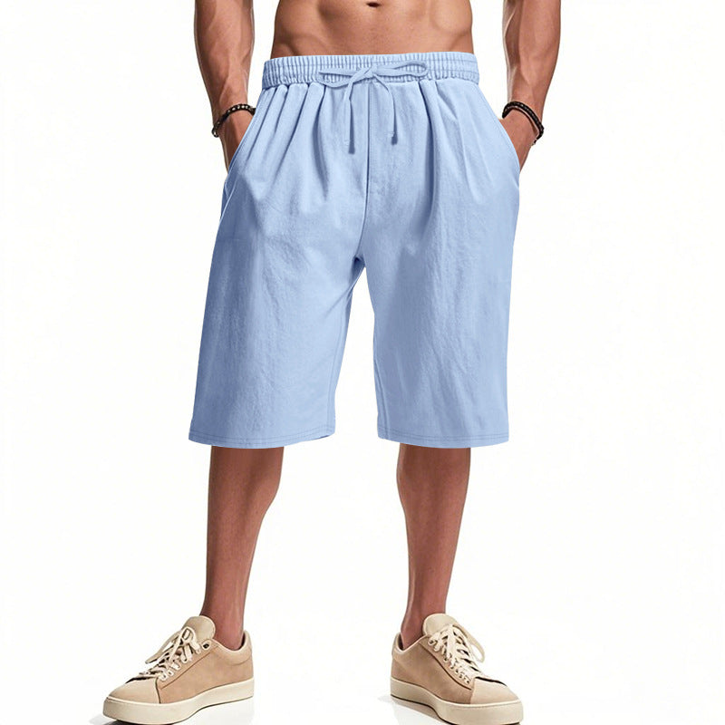 Herren bequeme Cargo-Shorts mit elastischem Bund und großzügigen Taschen Aliams