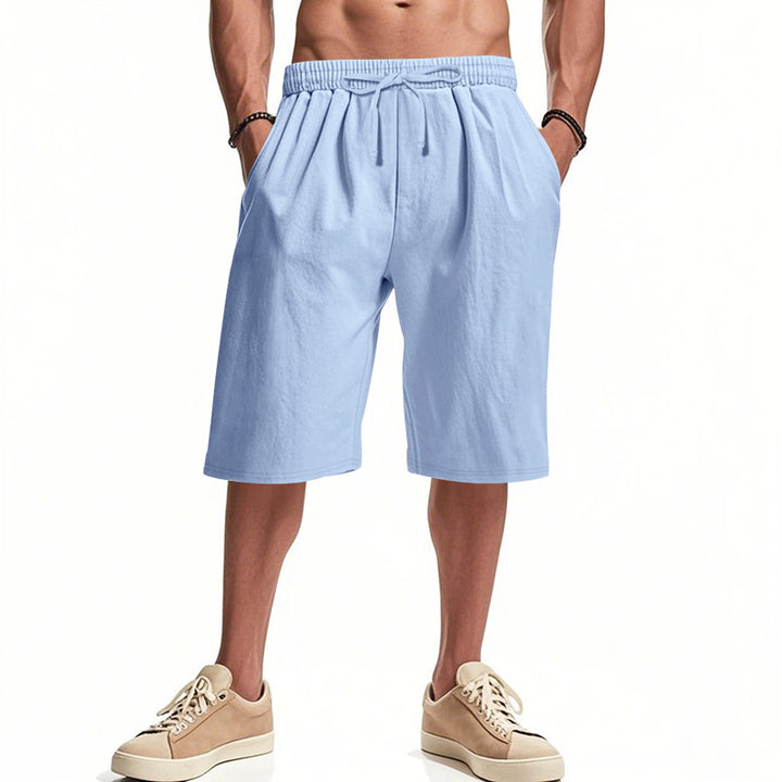 Herren bequeme Cargo-Shorts mit elastischem Bund und großzügigen Taschen Aliams