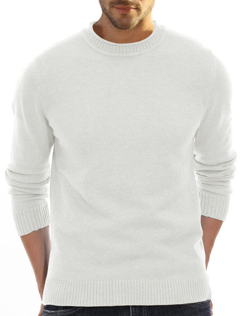 Herren Elegant geschnittener Pullover mit Rundhalsausschnitt Aliams