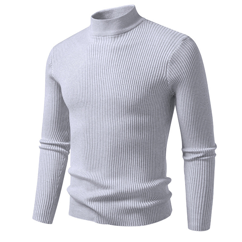 Herren Hochwertiger Rollkragenpullover aus Rippenstrick Aliams