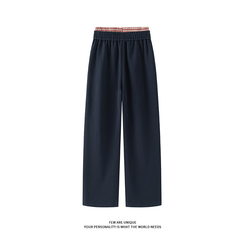 Herren weite Freizeithose aus atmungsaktivem Baumwollmix mit elastischem Bund und seitlichen Taschen Aliams