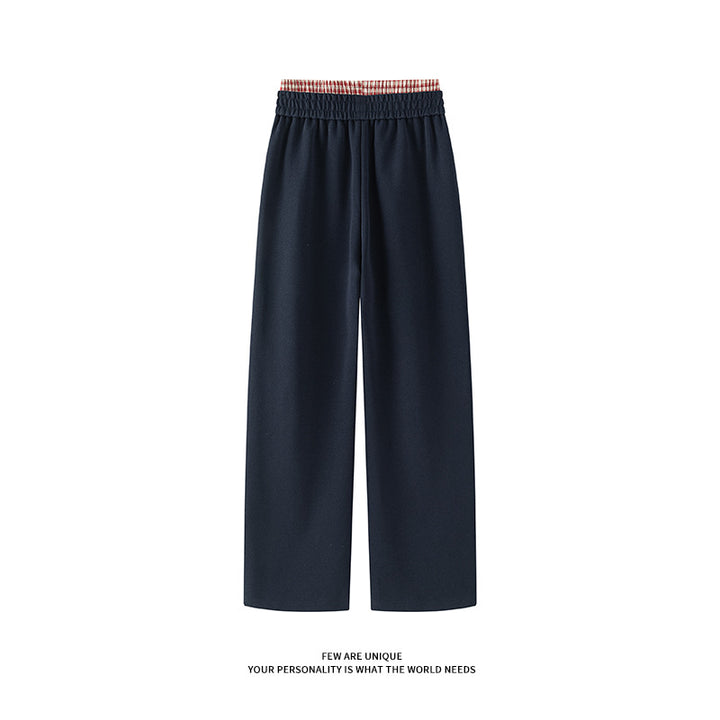 Herren weite Freizeithose aus atmungsaktivem Baumwollmix mit elastischem Bund und seitlichen Taschen Aliams