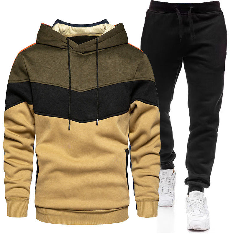 Herren sportliches Kapuzenpullover- und Jogginghosen-Set Aliams