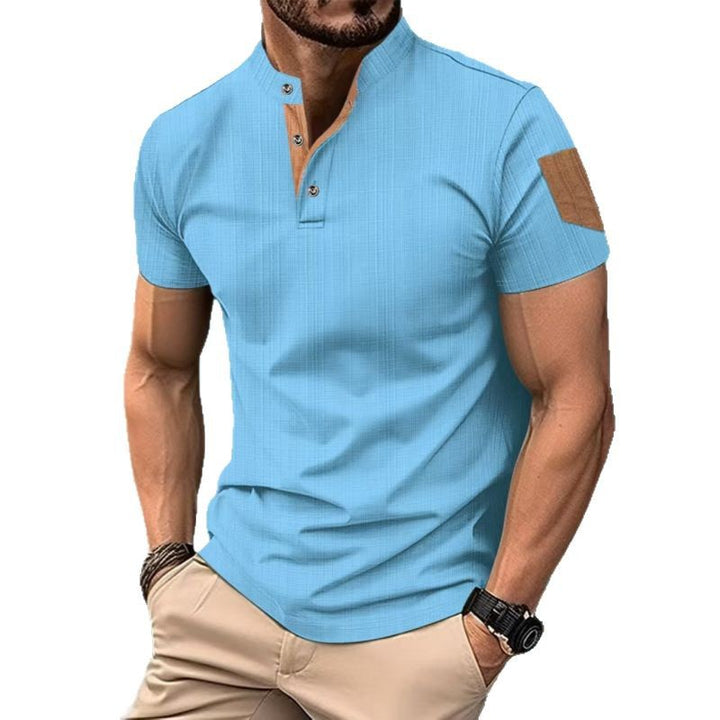 Herren Kurzarm Poloshirt mit Knopfleiste Aliams