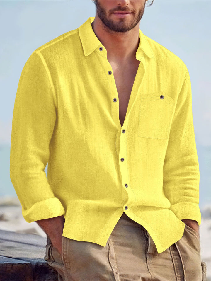 Herren Freizeit-Hemd mit lässiger Passform und praktischer Brusttasche Aliams