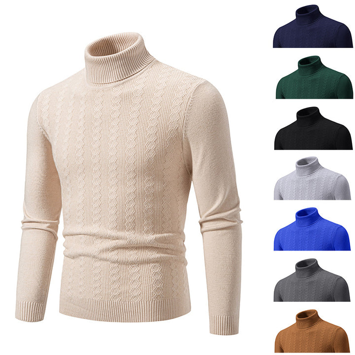 Herren Komfortabler Rollkragenpullover mit strukturiertem Design und hochwertiger Baumwolle Aliams
