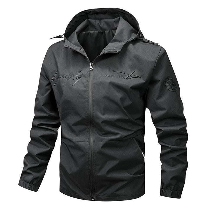 Herren wetterfeste Leichtjacke mit innovativem Kapuzensystem Aliams