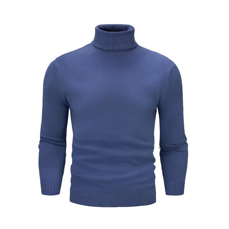Herren eleganter Rollkragenpullover aus feiner Merinowolle Aliams