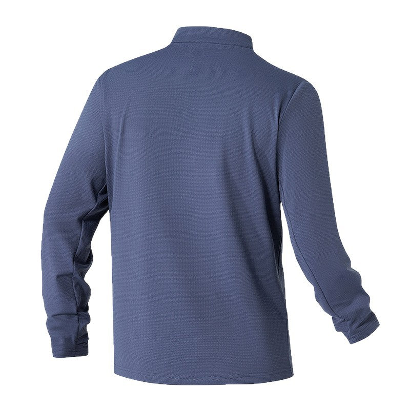 Herren Funktionsoberteil mit Stehkragen und halbem Reißverschluss Aliams