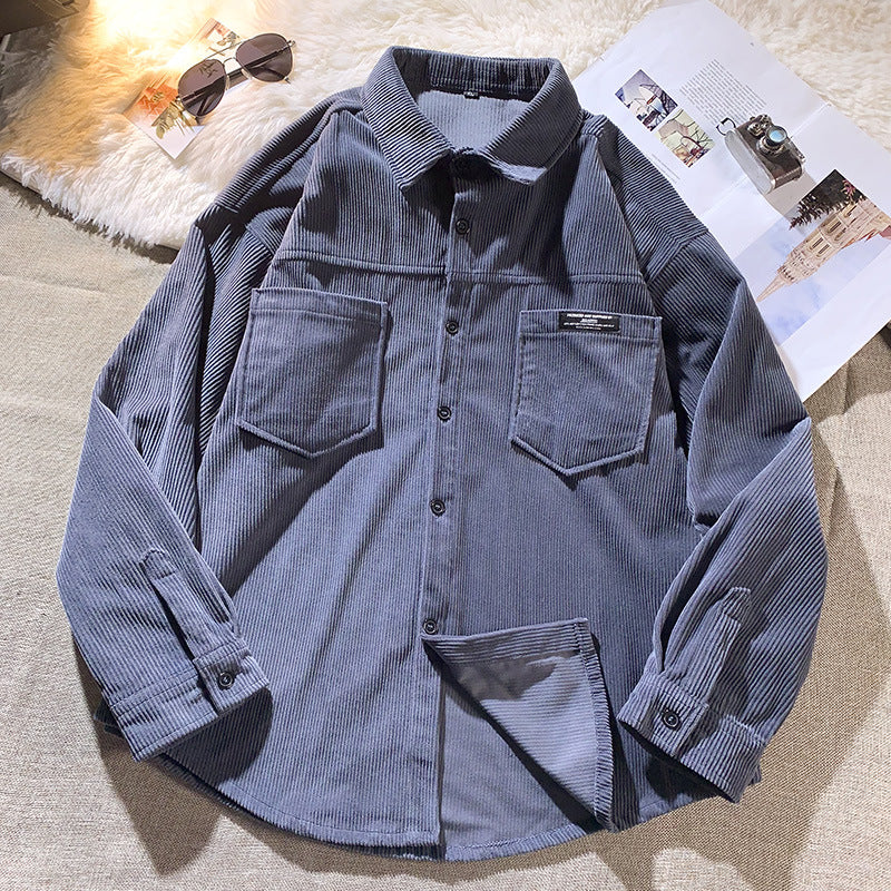 Herren Kordjacke mit modischem Schnitt und praktischen Brusttaschen Aliams