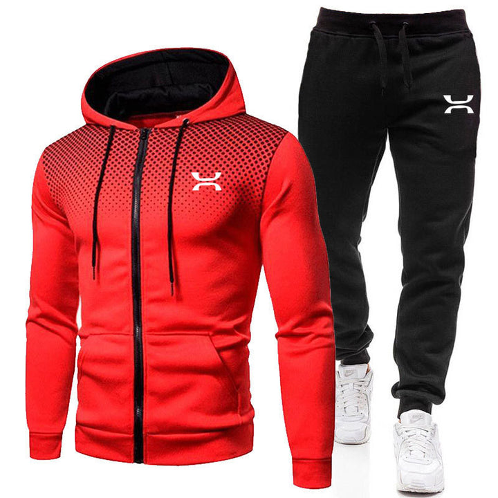 Herren Sportanzug mit atmungsaktivem Hoodie und bequemen Jogginghosen Aliams