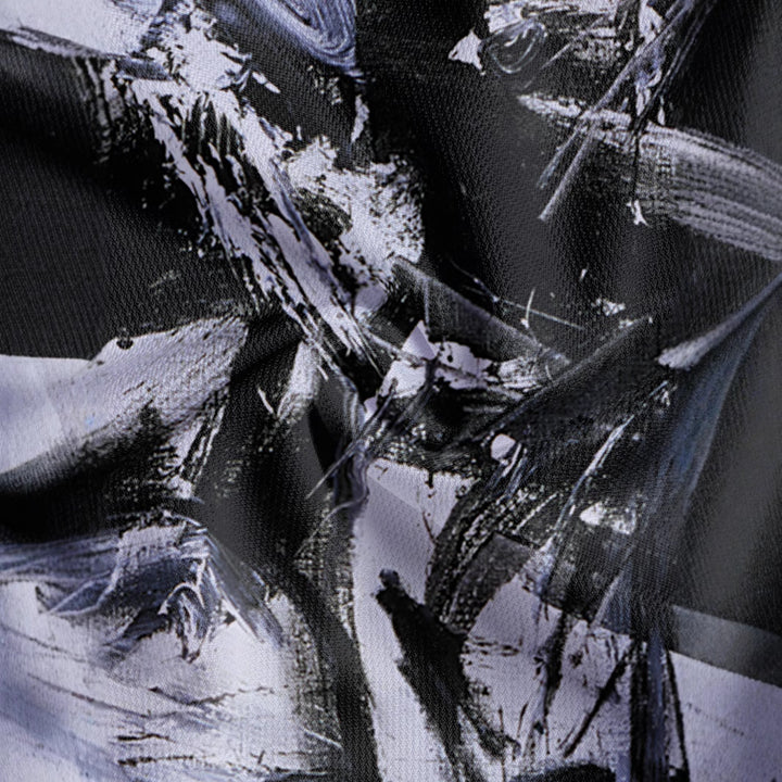 Herren Kurzarm-Hemd mit kreativem Farbdesign und modernem Schnitt Aliams