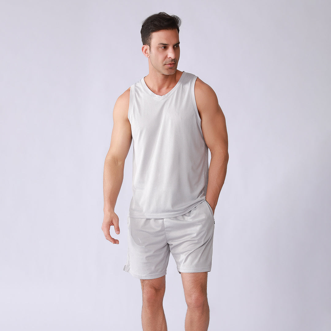 Herren Atmungsaktives Sport-Tanktop mit leichten Shorts Aliams