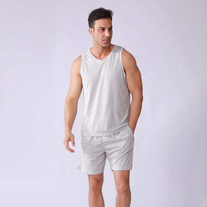 Herren Atmungsaktives Sport-Tanktop mit leichten Shorts Aliams