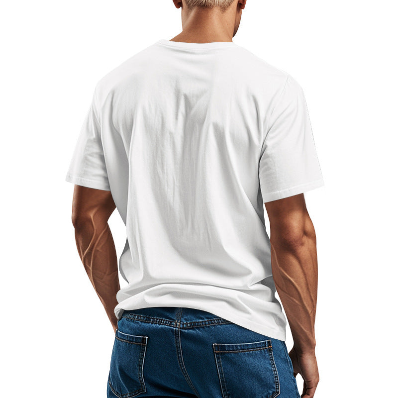 Herren Baumwolle T-Shirt mit modernem Schnitt Aliams